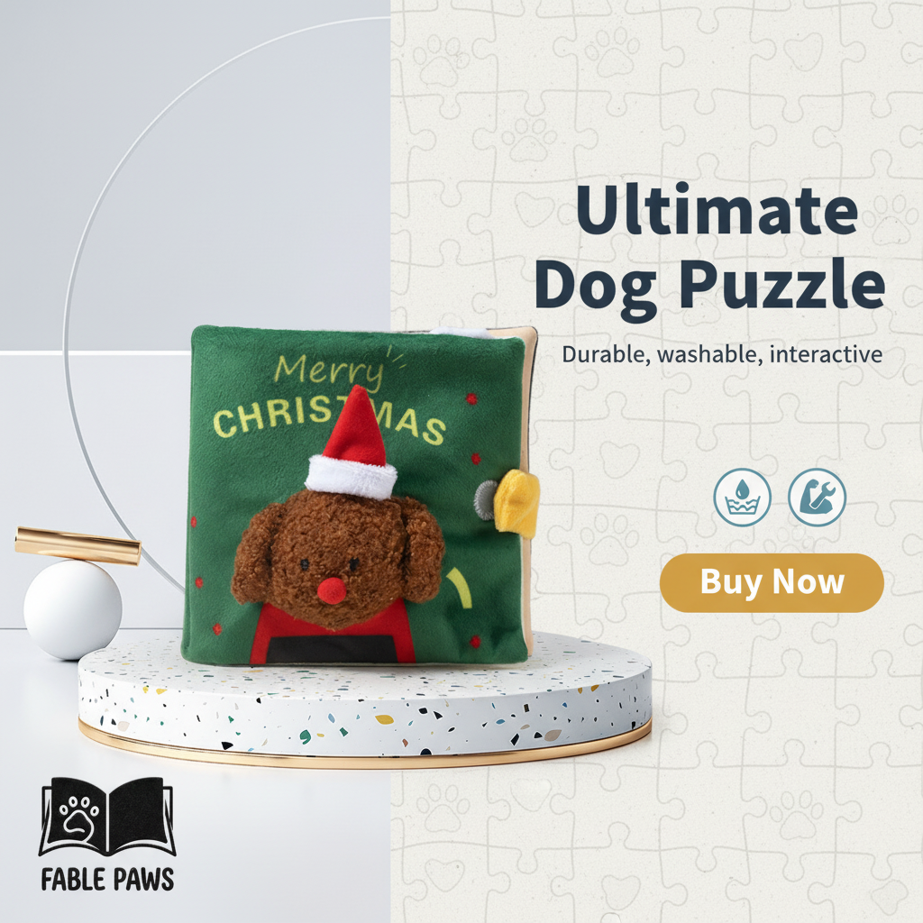 Fable Paws: Interactive Sniffing Book | Mental Enrichment & Anti-Anxiety Puzzle Toy