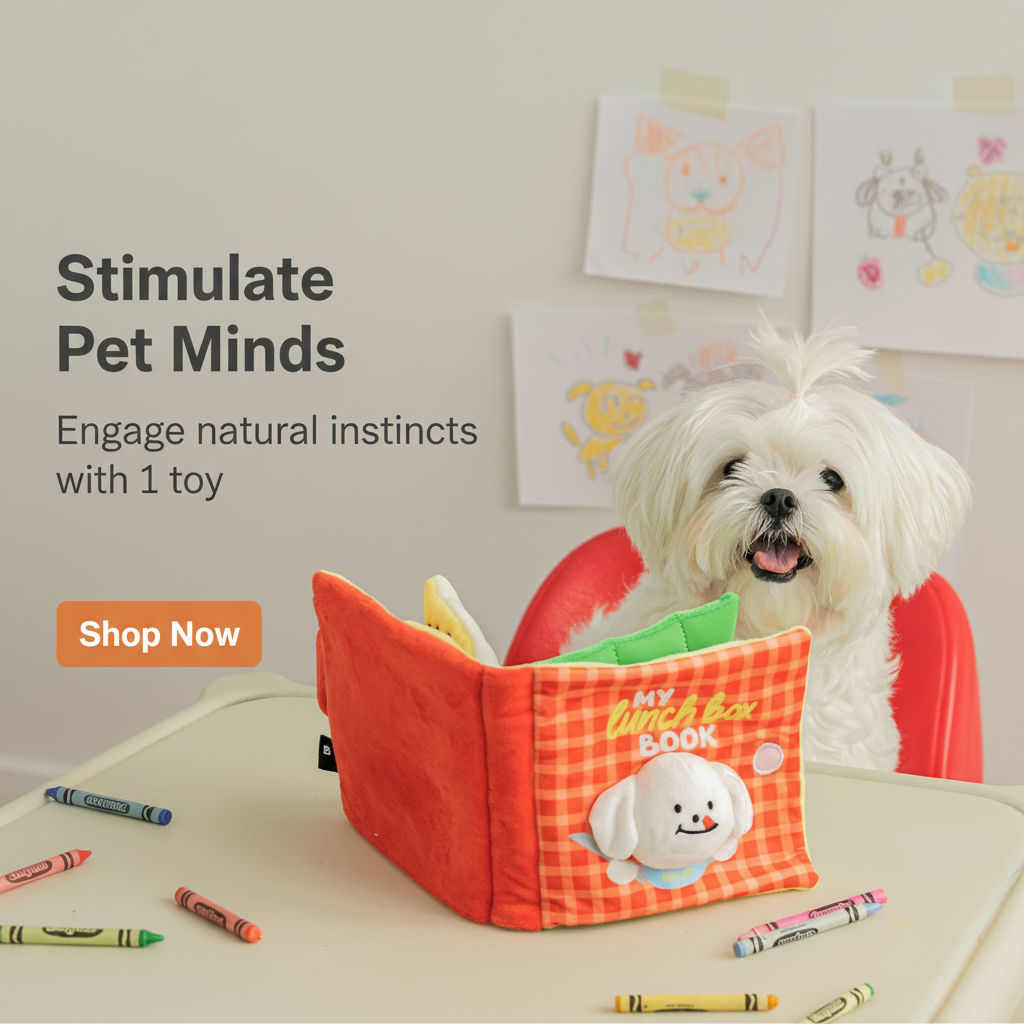 Fable Paws: Interactive Sniffing Book | Mental Enrichment & Anti-Anxiety Puzzle Toy