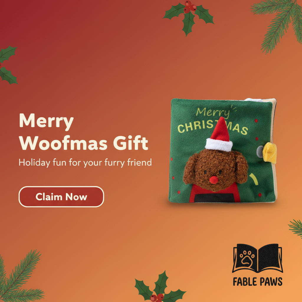 Fable Paws: Interactive Sniffing Book | Mental Enrichment & Anti-Anxiety Puzzle Toy